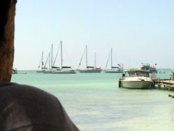 Anegada: vista della laguna interna di Setting Point.
