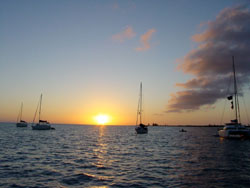 Anegada: il tramonto.