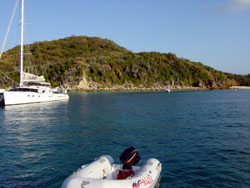 Saba Rock: Prickly Pear Island a poppa di Sea Rider