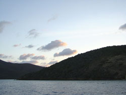 Drake's Anchorage: tramonto