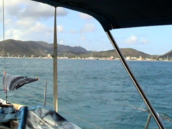 Philipsburg Bay: entriamo nella baia.