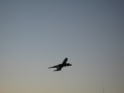 Simpson Bay Lagoon: 747 KLM per Amsterdam.