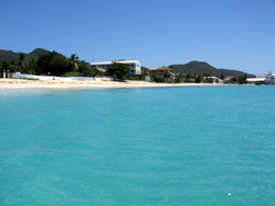 Simpson Bay: la spiaggia.