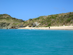 Anse de Colombier: la spiaggia