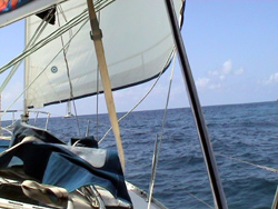 Navigazione poppiera verso Simpson Bay