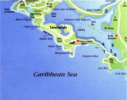 Simpson Bay e Simpson Bay Lagoon.