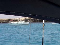 Cala Rossa dal pozzetto di Y2K