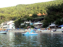 Vista della spiaggia