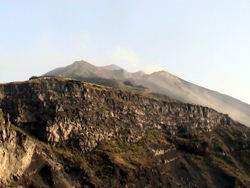 Parte della parete crollata