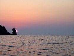 Tramonto strepitoso al Giglio
