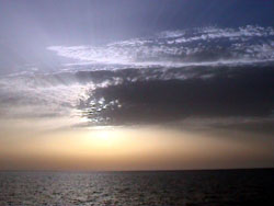 Tramonto verso Ustica