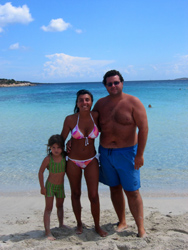 Clara, Ale e Max a Spiaggia del Relitto