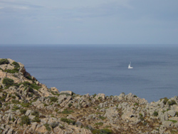 Caprera: vista sul mare.