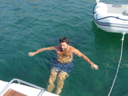 Villefranche: ci si rinfresca...