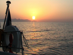 Castellammare del Golfo: splendido tramonto siciliano.