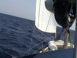 Verso Ustica: di bolina con il NE