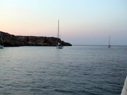 Favignana: ormeggiati in localit Punta Marsala.